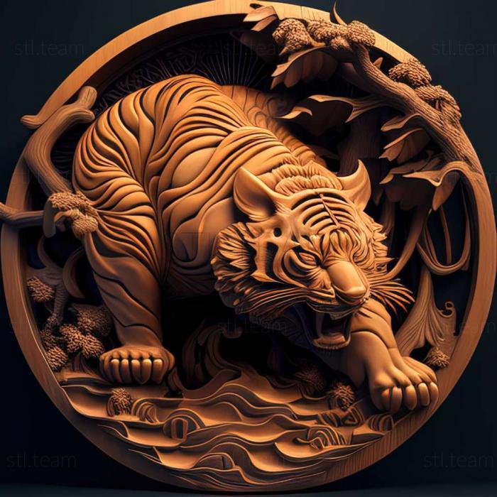 3D модель Гра Тай Фу Гнів тигра (STL)
